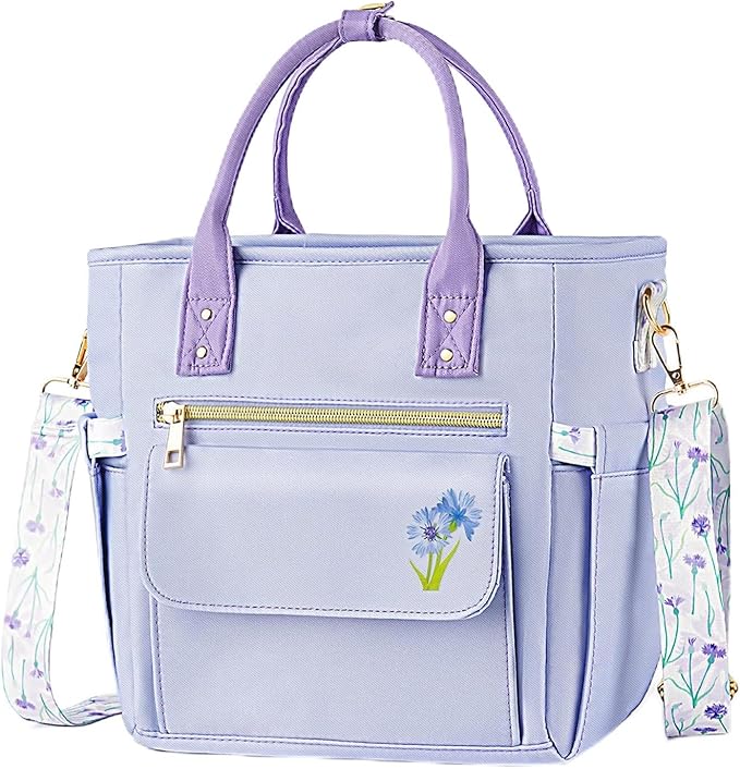 Deluxe Large Insulated Lunch Bag Box Women - Leakproof Waterproof Cooler with Multi Pockets Removable Strap for Work Picnic - Teacher Mothers Day Christmas Birthday Gifts