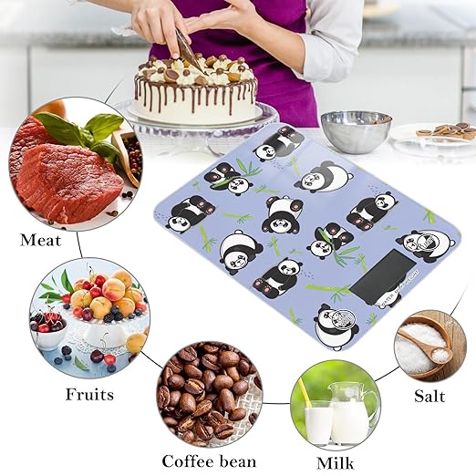 Food Scale Kitchen Scale Food Scales Digital Weight Grams and Ounces Small Electronic Food Scale for Baking Cooking Cute Panda