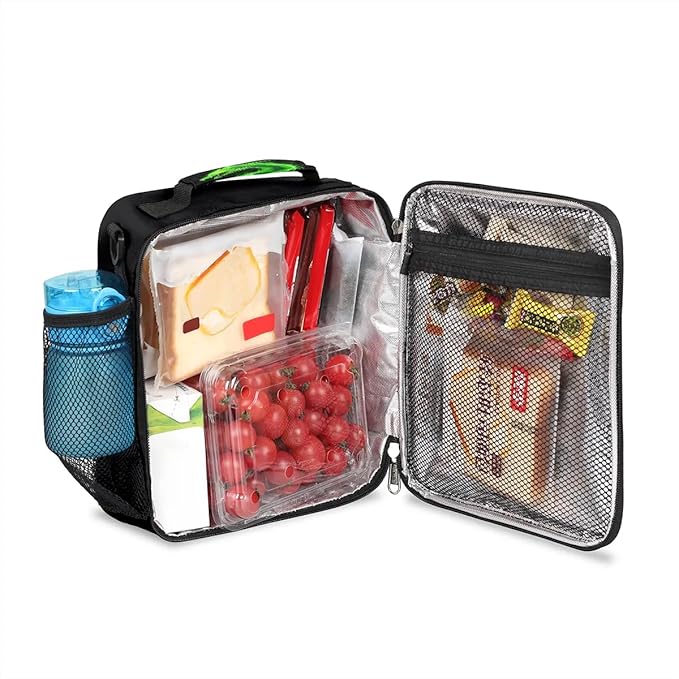 Kids Lunch Box for Boys Girls Green Dragon Animal Lunch Bag for Kids Insulated Lunch Bag Tote with Adjustable Shoulder Strap Teens Lunchbox Cooler School Picnic