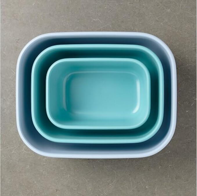 Mepal Cirqula Multi Bowl Rectangular 750 ml Nordic Green-Food Storage Box-Stackable-Dishwasher Safe, Polypropylene