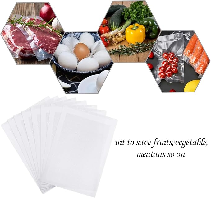 Outus 4 x 6 Inch Vacuum Heat-Seal Bags Vacuum Sealer Bags Pre-Cut Seal Bag for Food Preservation (240 Pieces)