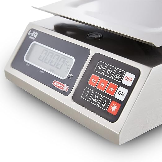 Torrey LEQ 5/10 High Precision Digital Portion Control Scale, Stainless Steel Construction, 5 kg/10 lb. Capacity
