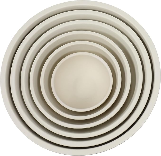 Chef Craft Eco Bamboo Fiber Mixing Bowl Set, 6 Piece Set, Natural