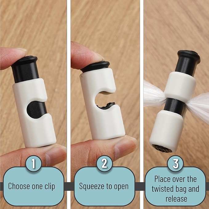 Mr. Pen- Squeeze and Lock Bread Bag Clips, 8 Pack, Sunlit Desert Squeeze and Lock Bread Clips Reusable