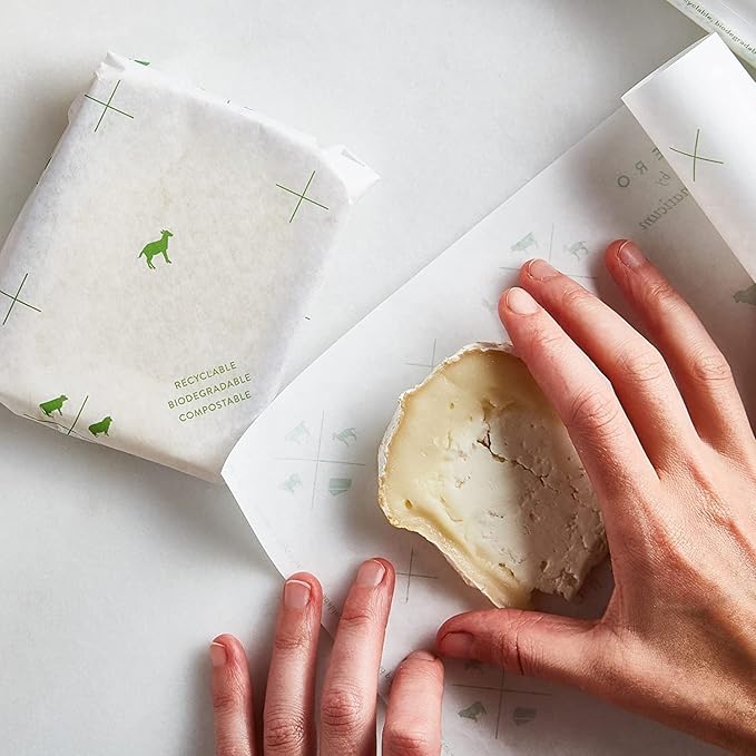 Formaticum Zero Cheese Storage Paper, Compostable, Biodegradable, and Plastic-Free Paper to Keep Cheese and Charcuterie Fresh, 9 x 13 Inches, 30 Total Sheets (2 Boxes)