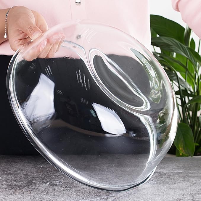 6.5 Quart Large Glass Mixing Bowl, Clear Large Salad Bowls for Kitchen Dishwasher, Freezer, Microwave & Oven Safe Bowls