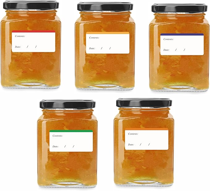 Hybsk Removable Freezer Labels Easy Peel Off - Frozen Food Storage Labels That Leave No Sticky Residue After Use (Type 3)