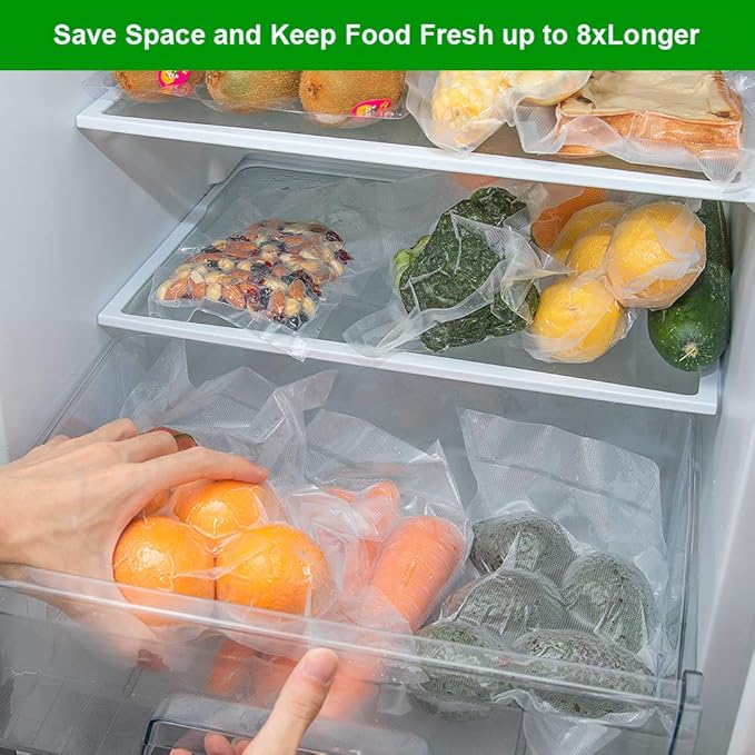 SurpOxyLoc 2 Pack 8x50 Vacuum Sealer Bags Rolls with BPA Free,Heavy Duty,Great for Sous Vide and Vac Seal storage