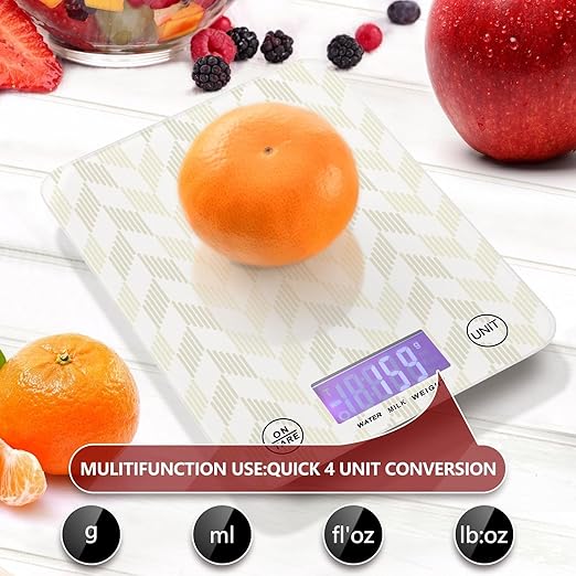 Food Scale Kitchen Scale Food Scales Digital Weight Grams and Ounces Small Electronic Food Scale for Baking Cooking Lines