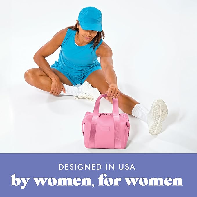 Fit & Fresh Neoprene Like Lunch Bag For Women, Insulated Womens Lunch Bag For Work, Tear & Stain Resistant Large Lunch Box With Containers and Ice, Machine Washable Remi Lunch Bag, Pink