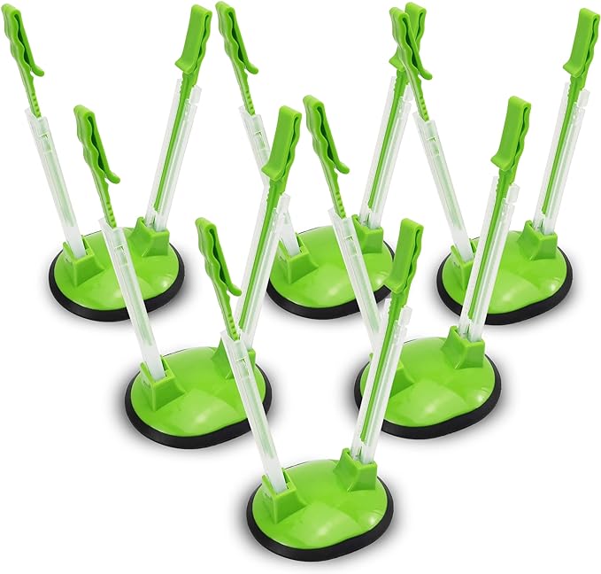 Ruibo Ziplock Bag Holder Stand Adjustable for Plastic Freezer Bags/Hands Free Baggy Rack Gallon Bag Holder Stand,6 Pack/6pcs