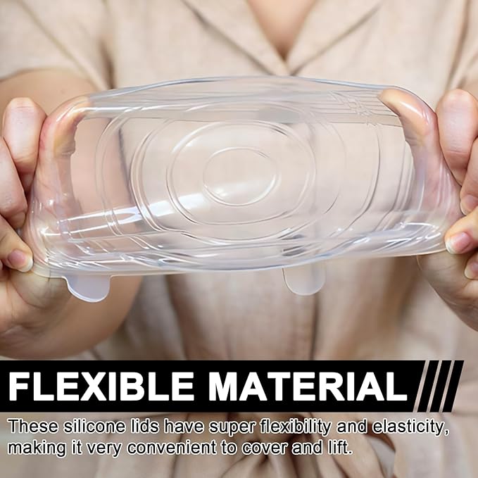10 Pcs Silicone Stretch Lids,Same Size Silicone Lids,Extra Small Stretch Lid,Reusable Jar Cover,Can Covers for 2 Inch To 2.4 Inch Cans Cups and Bottles