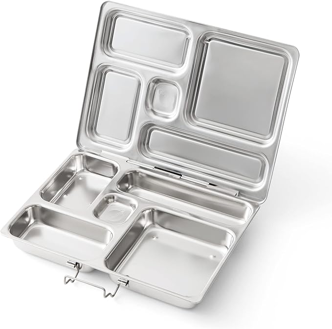 PlanetBox Classic Stainless Steel Bento Lunch Box for adults and kids