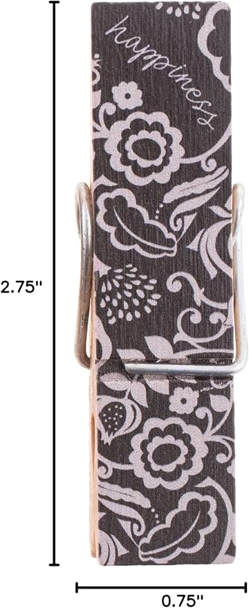 CHIP CLIPS BLACK FLORAL