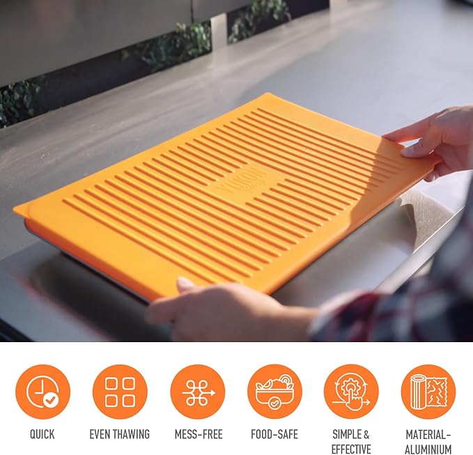 PREP ‘N Serve Premium Set™ - Plastic Container with Lid for Marinades, Stainless Steel Serving Tray, Aluminum Defrosting Tray, and a Plastic Cutting Board - The Ultimate BBQ Food Prep Utensil Set