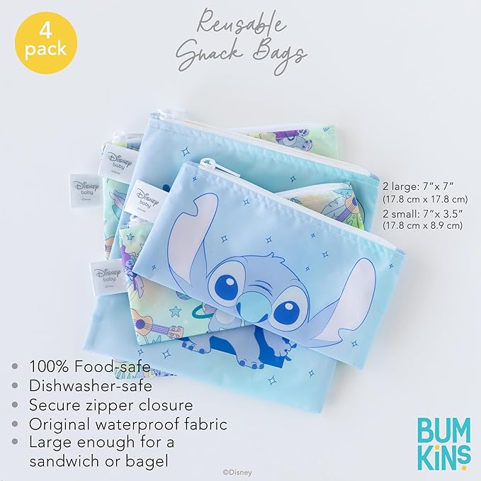 Disney Aloha Stitch Snack & Sandwich Bags