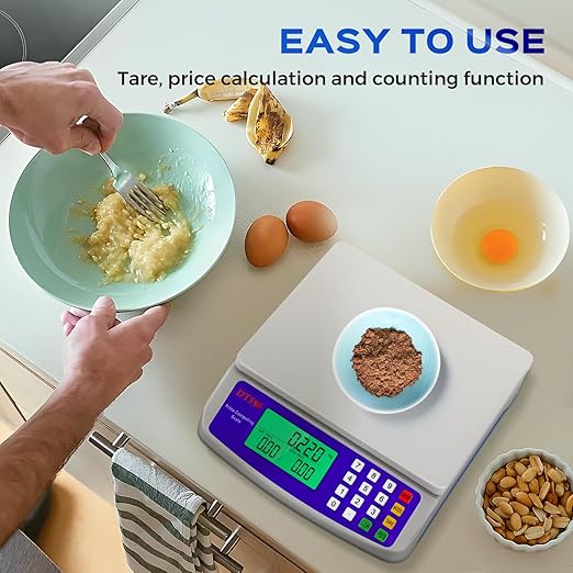 Bonvoisin Commercial Food Scale 66lb/ 30kg Price Computing Scale with kg/lb/oz Conversion, Deli Produce Scale for Kitchen, Market with 1g Division