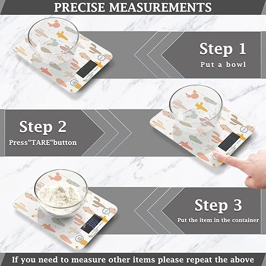 Food Scale Kitchen Scale Food Scales Digital Weight Grams and Ounces Small Electronic Food Scale for Baking Cooking Cactus