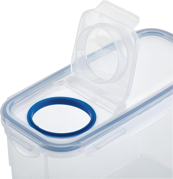 LOCK & LOCK Pantry Container Food Storage Bin, Rectangular, BPA-free/Dishwasher Safe, 4 Piece Set (Multi Size), Clear