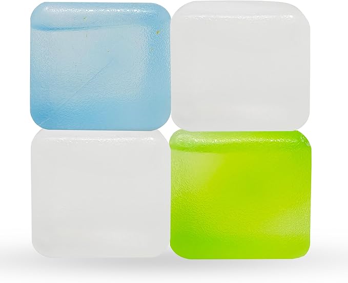 Reusable 2" Ice Cubes – BPA-Free, Distilled Water Filled – Chill Cocktails, Wine, Iced Coffee, Lunchboxes, Minor Injuries, Cold Packs – Large Cubes – 4 Pack