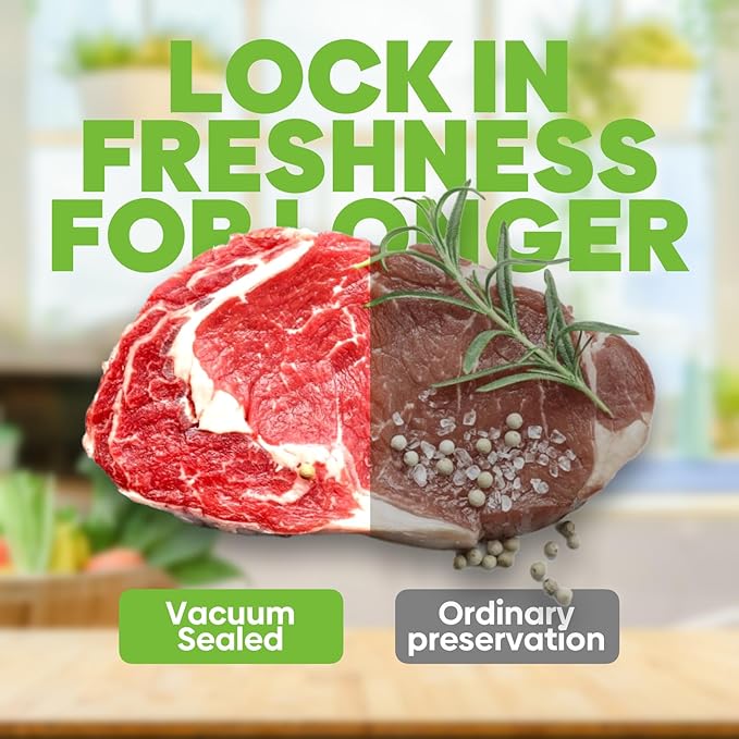 Chamber Vacuum Sealer Bags 200PCS Quart 8"x12",Heavy Duty Pre-Cut Vacuum Chamber Pouches for Food Storage,Sous Vide or Meal Prep,BPA-Free Thick Seal a meal bag for Commercial Sealer Machine