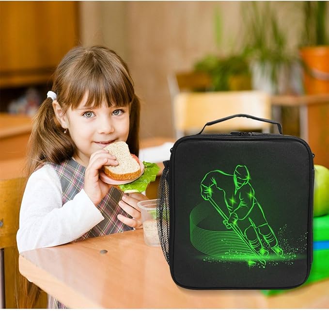 Pfrewn Lunch Box for Kids School Students Golden Retriever Dogs Puppy Insulated Lunch Bag with Shoulder Strap for Office Adults Reusable Cooler Bags Lunch Tote for Girls Boys Teens