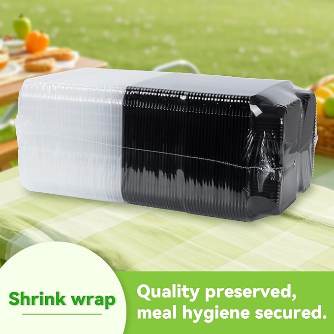 Meal Prep Container, 40-Pack Leakproof To Go Boxes with Lids 38oz BPA Free Microwave and Freezer Safe Reusable Plastic Bento Boxes Ideal for Portion Control and Food Storage