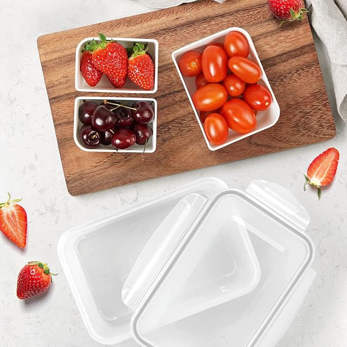 carrotez 3 Compartment Portion Control Container, Food Storage Container with 3 Removable Compartments, Reusable, BPA Free, 4.64 Cup (1100ml)
