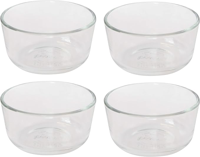 Pyrex 7202 1-Cup Glass Bowl (4-Pack)