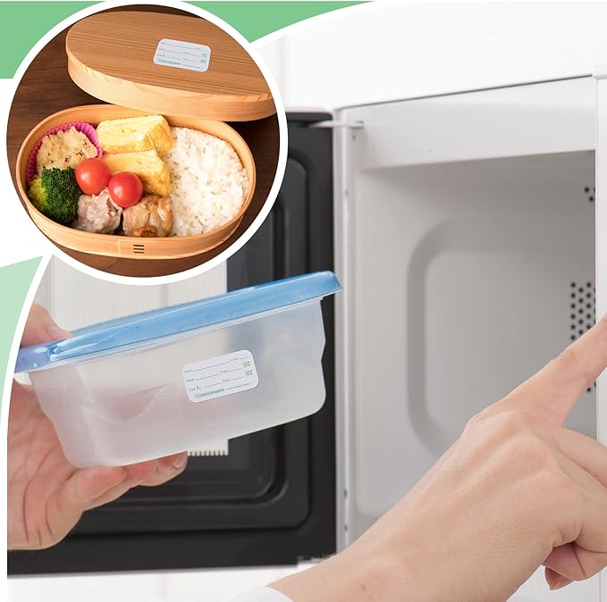 Outus 7500 Pieces Food Labels for Containers 1 x 2 Inch Expiration Date Stickers Washable Meal Prep Food Storage Labels Freezer Tape Easy to Write for Home Kitchen Restaurant Supplies