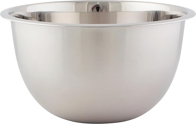 Now Designs Matte Coated Steel Mixing Bowls, Silver, 5 qt, 3 qt, 1.5qt, Set of 3
