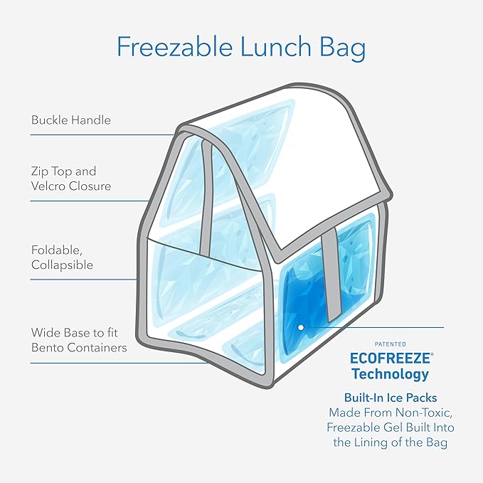 Packit Freezable Lunch Bag, Ruby