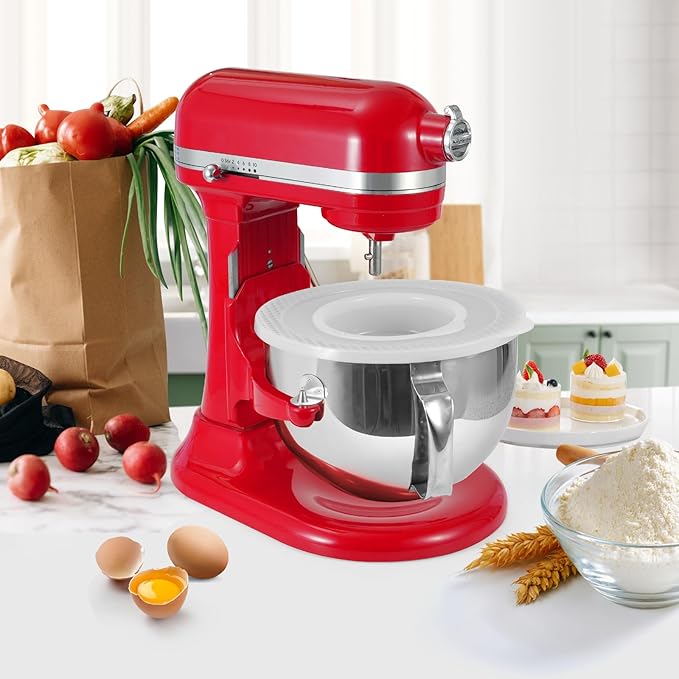 Stainless Steel Bowl for KitchenAid Professional 5 Plus Series and 6 Quart Bowl-Lift Stand Mixer,Mixing Bowl for Kitchenaid Picurean and Professional Models,(With Lid)