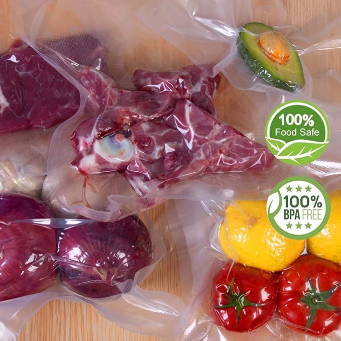 6 Pack 8"x20'(3Rolls) and 11"x20'(3Rolls) Vacuum Sealer Bags Rolls with Commercial Grade,BPA Free,Heavy Duty,Great for Food Vac Storage or Sous Vide Cooking