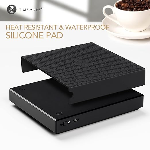 TIMEMORE Exclusive - Black Mirror Basic PRO Coffee Scale with Timer, Flow Rate Measurement, Digital Coffee Scale with 0.1g Precise Graduation, for Espresso Pour Over Drip Coffee, 2000 Grams, Black