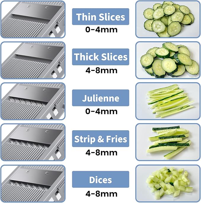 Chopper Vegetable Cutter, Safe Mandoline Slicer for Kitchen, Vegetable Chopper, Vegetable Slicer and Chopper
