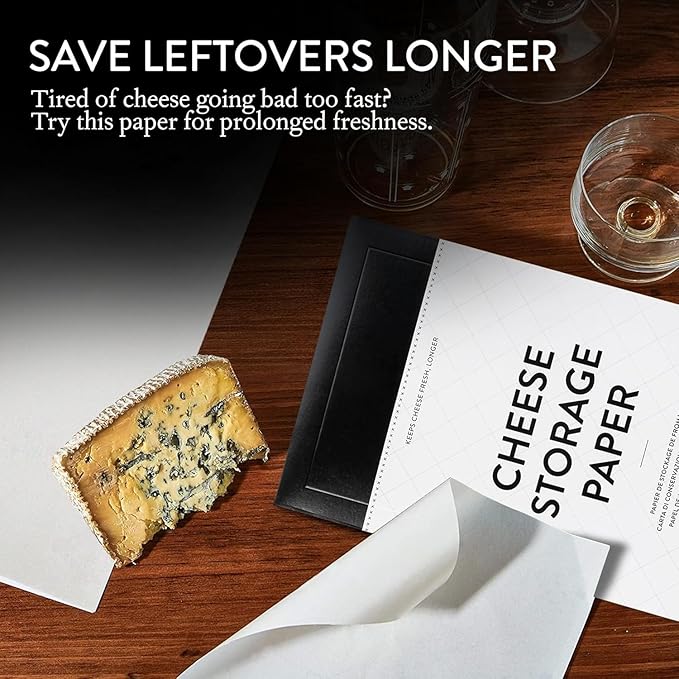 Formaticum Cheese Storage Wax-Coated Paper, Keep Charcuterie Fresh, 45 Sheets