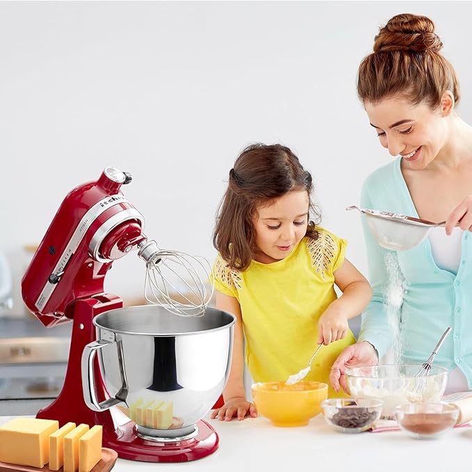 Stainless Steel Mixer Bowl 5QT Compatible with KITCHENAID TILT-HEAD STAND MIXERS 4.5-5 Quart, 5 Quart mixing bowl replacement