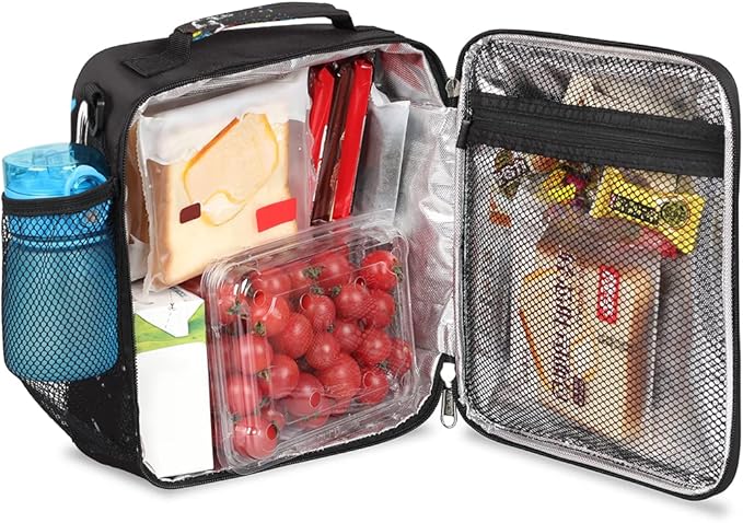 Baseball Cap Kids Lunch Box Baseball Player Insulated Lunch Bag for Boys Girls Reusable Food Container Tote Cooler Warm Pouch for School work Office Beach