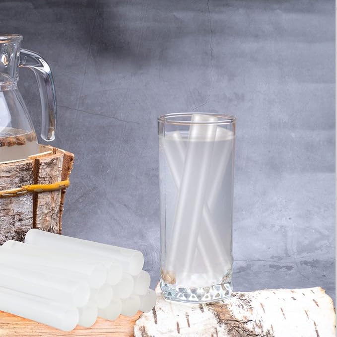 12 Pack Reusable Ice Cubes for Drinks, Quick Freeze Reusable Water Bottle Ice Stick BPA Free, Washable Plastic Clear Ice Cubes for Whiskey, Wine, Coffee (Transparent)
