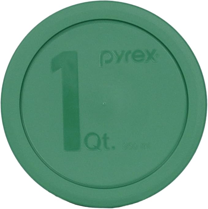 Pyrex (1) 322-PC Green, (1) 323-PC Orange, (1) 325-PC Blue, and (1) 326-PC Red Mixing Bowl Lids (FOR PYREX MIXING BOWLS ONLY) - Made in the USA
