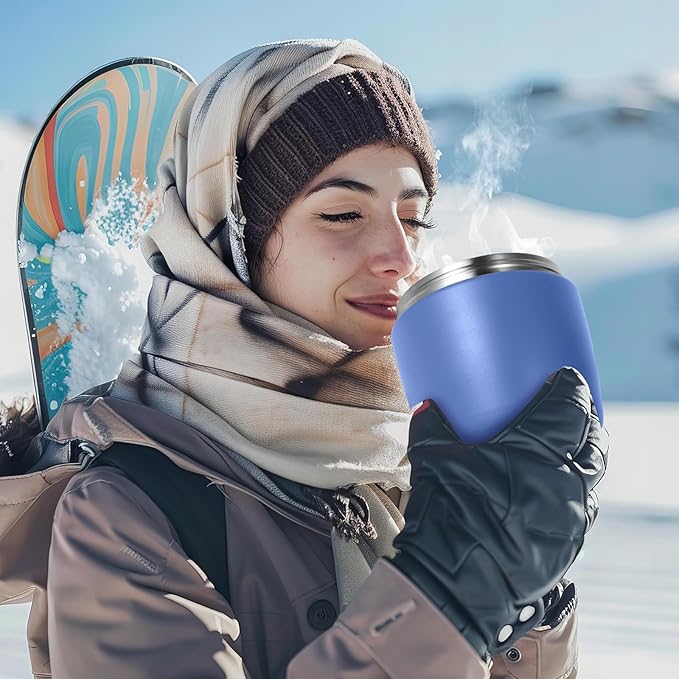 Thermo for Hot Food 32oz, Vacuum Insulated Food Jar for Adults, Stainless Steel Soup Thermo Wide Mouth Leakproof Lunch Containers with Spoon for School Office, Blue