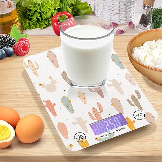 Food Scale Kitchen Scale Food Scales Digital Weight Grams and Ounces Small Electronic Food Scale for Baking Cooking Cactus