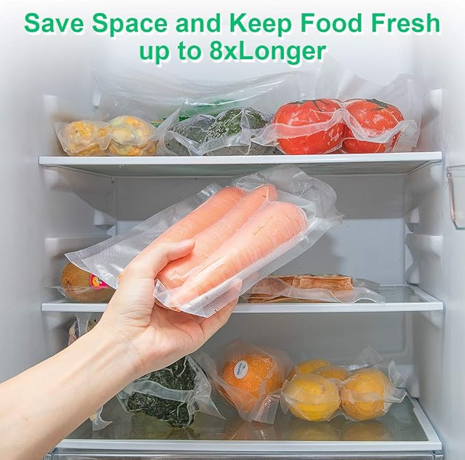 4mil 100 Plus Gallon Size11x20Inch Vacuum Sealer Food Bags with BPA Free,Heavy Duty,Great for Vac Storage or Sous Vide Cooking