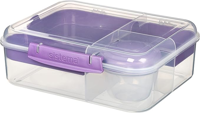 Sistema Bento Box Adult Lunch Box with 2 Compartments