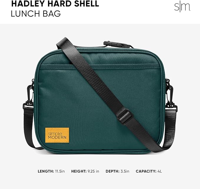 Simple Modern Hadley with Shoulder Strap | Lunch Box for Kids, Teens, and Adults | Insulated Bag for Girls, Boys, Women, Men | Meal Containers with Exterior and Interior Pockets | Ponderosa