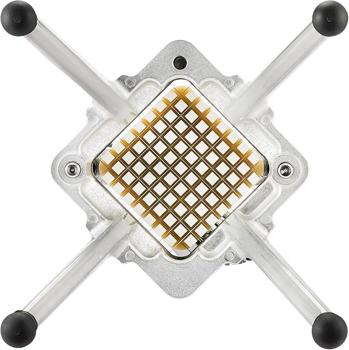 VEVOR Commercial Vegetable Fruit Chopper 3/8″ Blade Professional Food Dicer Kattex French Fry Cutter Onion Slicer Stainless Steel for Tomato Peppers Potato Mushroom Upgrade Style 3/8"