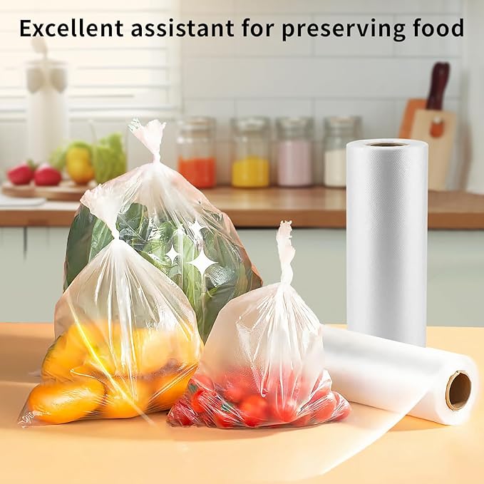 CLASSY Large 14" x 20" 350 Bags/Roll Plastic Food Storage Bags, Plastic Produce bags for Vegetable Fruits, Bread - (1 Roll, Total 350 Bag)
