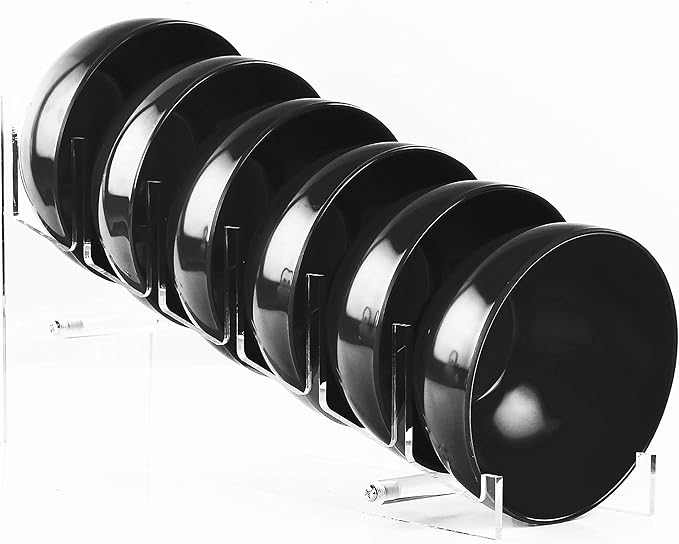 Calypso Basics by Reston Lloyd Melamine Bowl, Set of 6, Black