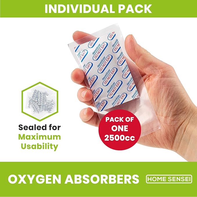 10pcs 5 Gallon Mylar Bags for Food Storage - 10 Mil Thick - Extra large bags 5 Gallon with Oxygen Absorbers 2500cc - Zipper Resealable Milar Bags - Bolsas Mylar 5 Galones